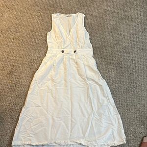 Madewell white full length dress